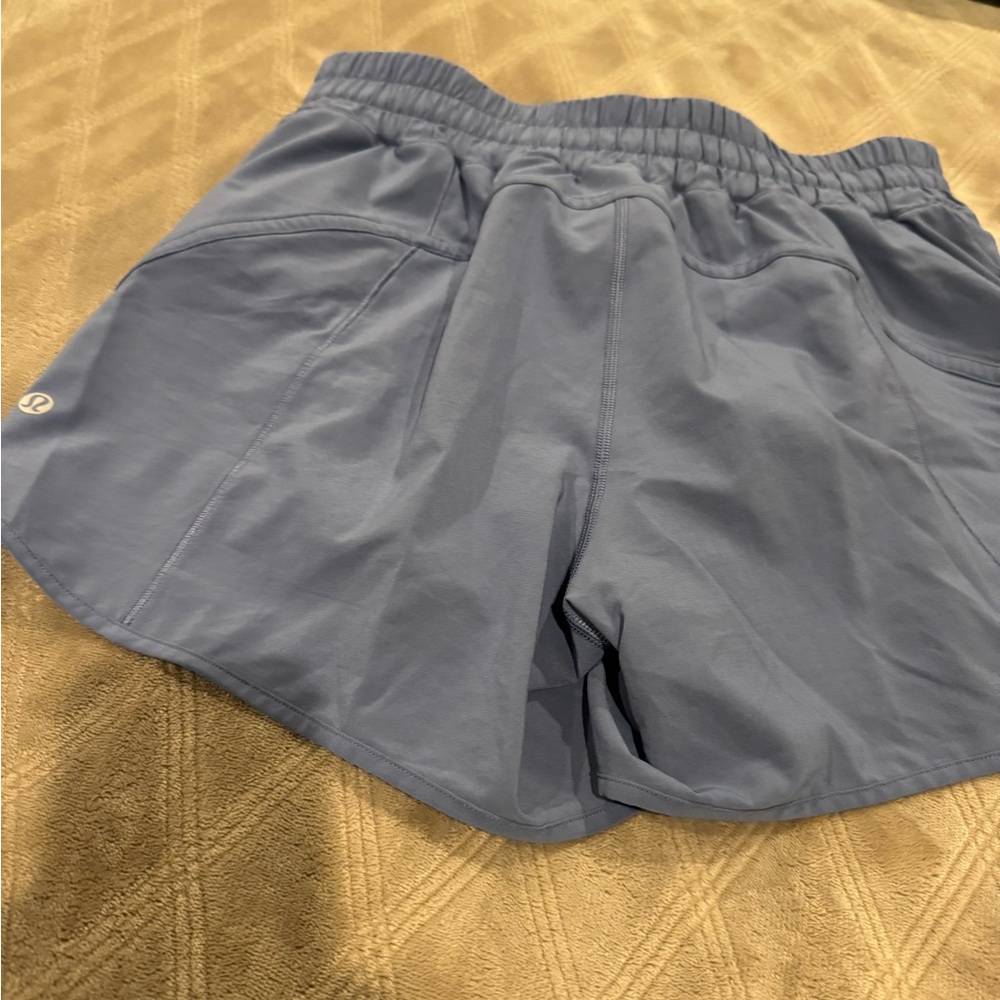 lululemon athletica Women's Blue Athletic Shorts 5 inch lined track shorts